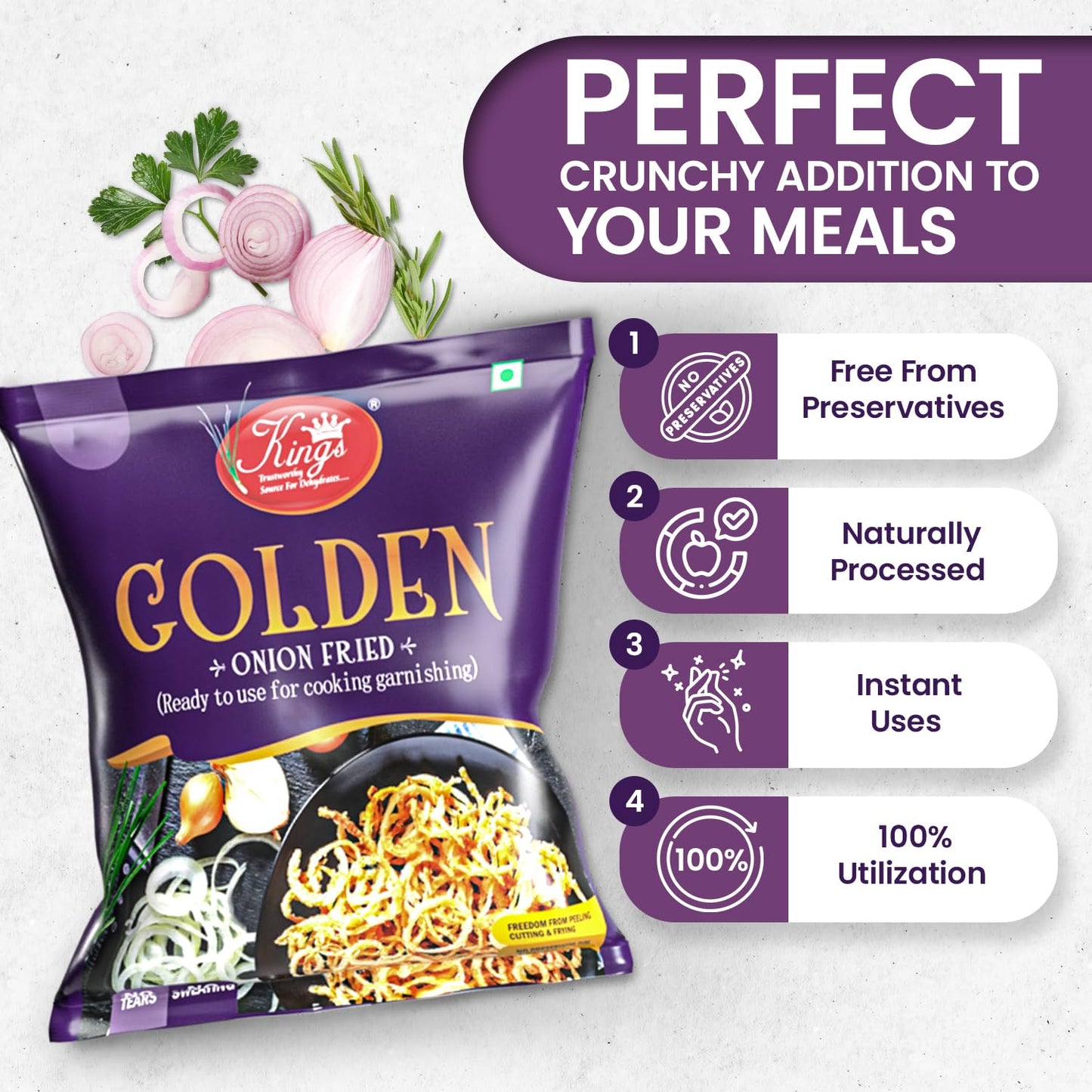 Kings Golden Fried Onion-900 gram